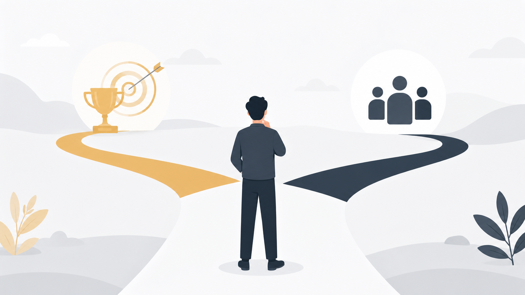 illustration of top performer being promoted to team leader