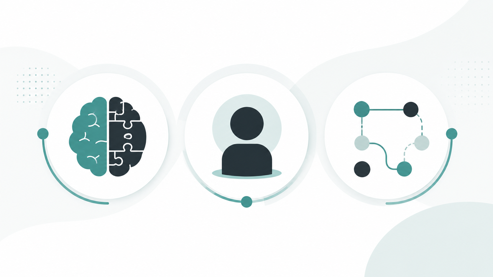 illustration comparing different employee assessment tools: cognitive tests, personality tests, and behavioral mapping