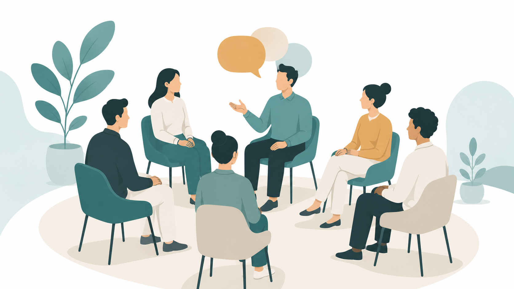 illustration of psychological safety as a safe space for different opinions in a team