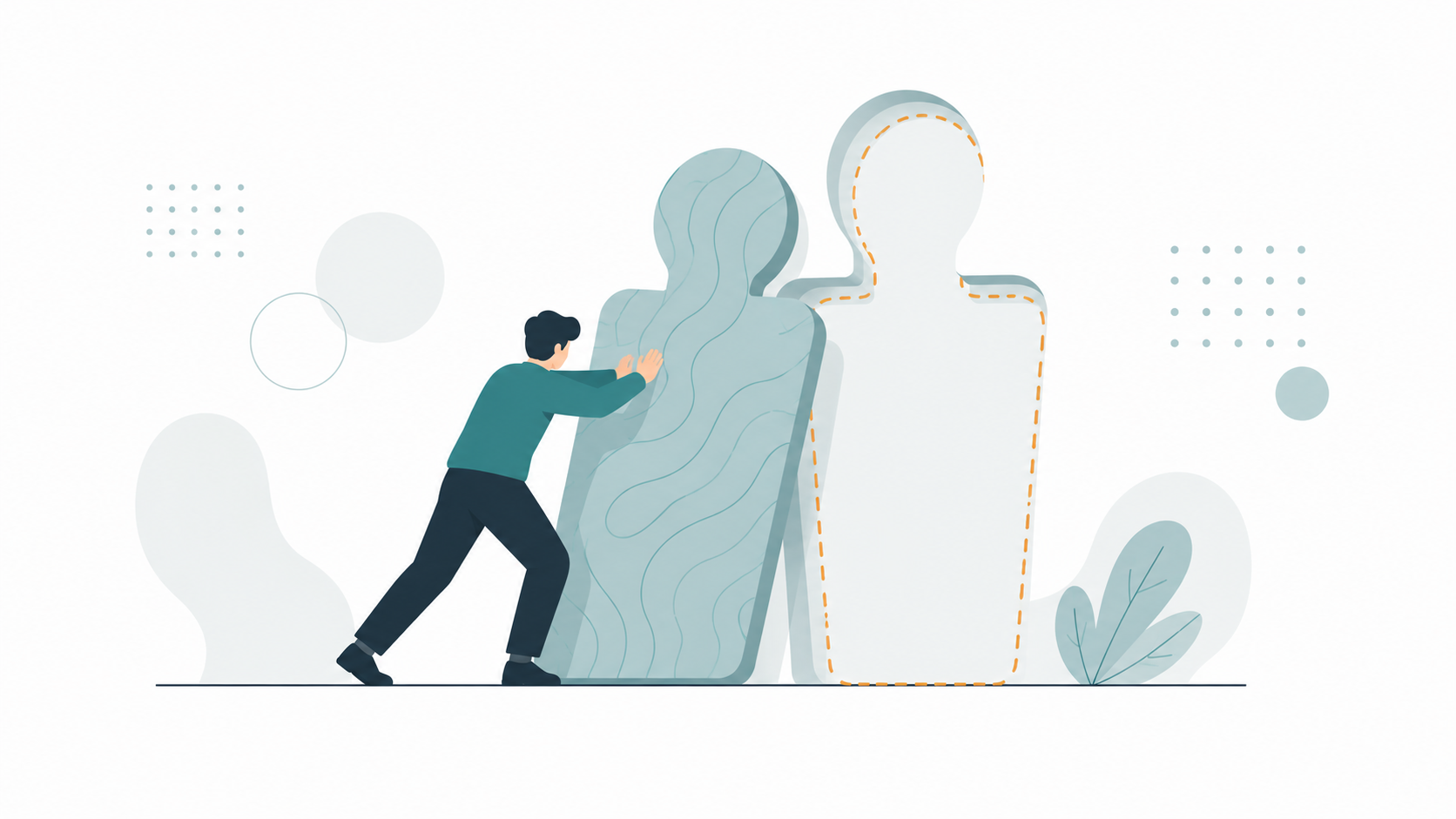 illustration of skills mismatch as a gap between someone's capabilities and their role demands