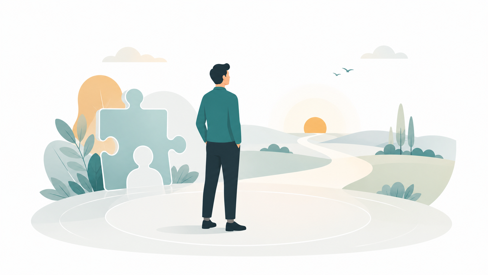 illustration of employee wellbeing beyond health benefits encompassing role clarity and work autonomy
