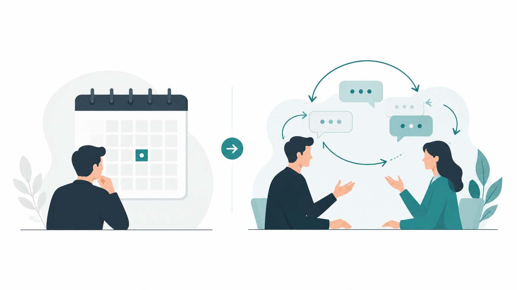 illustration of performance management as continuous conversation not just annual KPI review