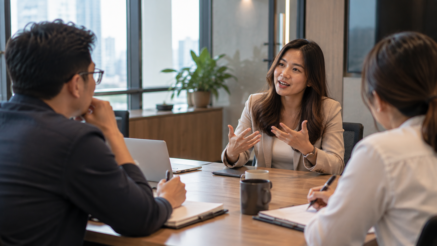 HR manager comparing interview impression with behavioral assessment results that reveal a different picture